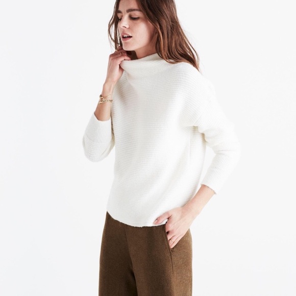 Madewell Sweaters - Madewell Southfield Mockneck Sweater - Ivory